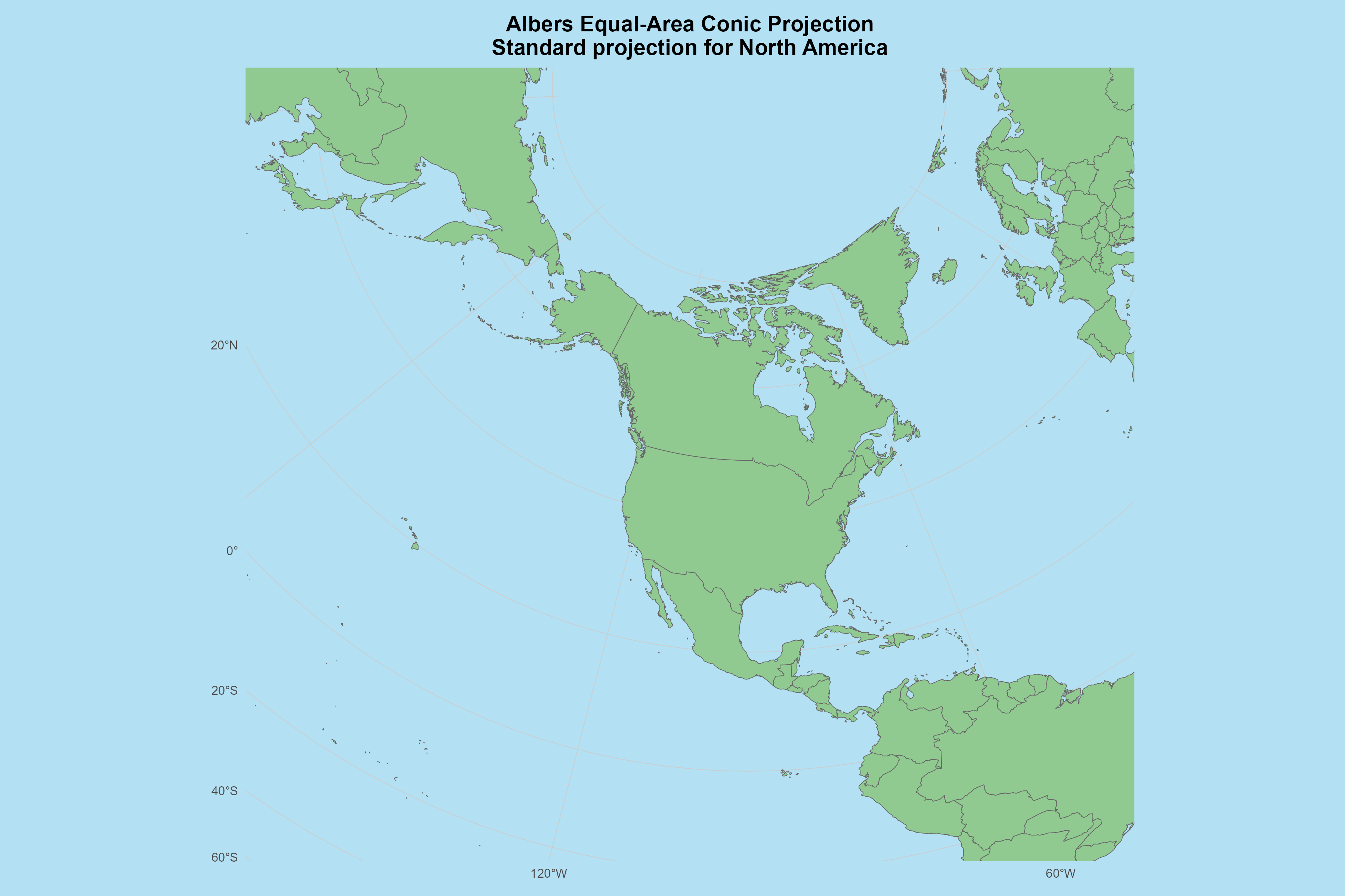 Auto-generated description: A map of North America is displayed using the Albers Equal-Area Conic Projection.